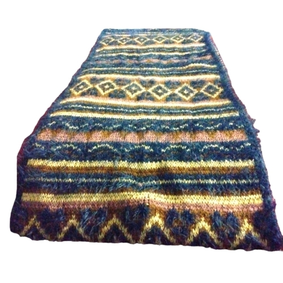 Charlotte Daniel Fair Isle Infinity Scarf Preppy Soft Warm - Picture 1 of 5